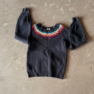 Anthropologie Multicolor Chevron Knit Sweater